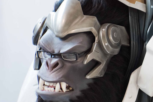 Image du modelage de la tête de Winston du jeu Overwatch