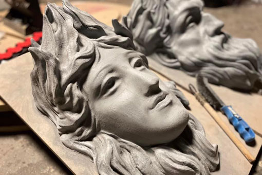 Impression 3D tête de femme du pont Alexandre 3