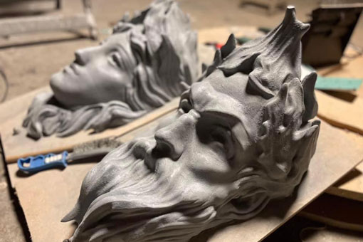 Impression 3D tête homme du pont Alexandre 3