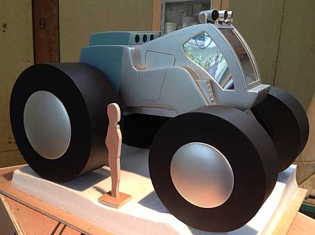 Maquette de véhicule futuriste
